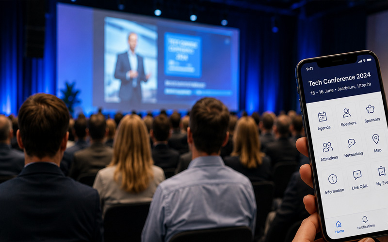 Event software tijdens congres